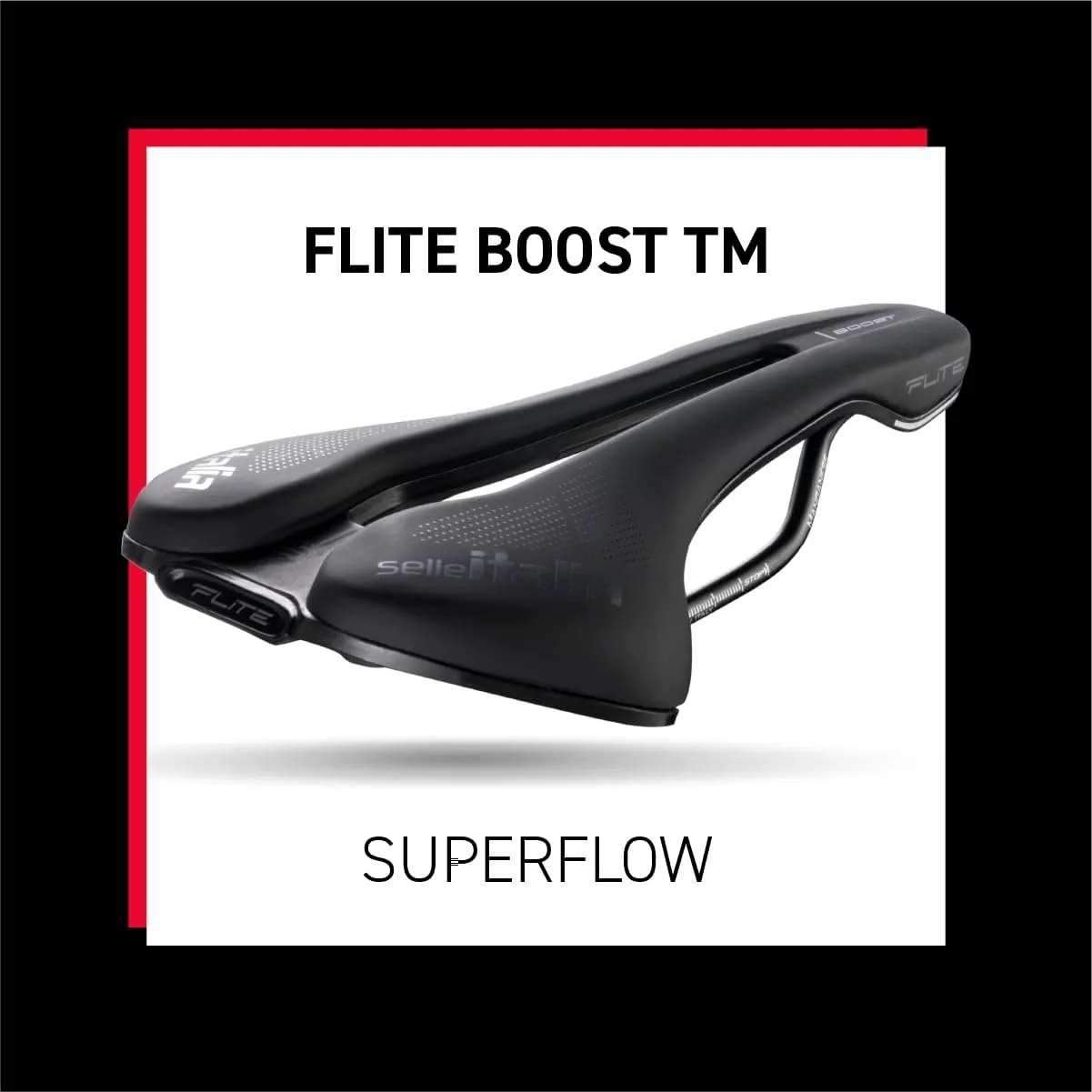Selle Italia, Flite Boost Superflow TM, Road, MTB, and Gravel Bike Saddle - for Men and Women