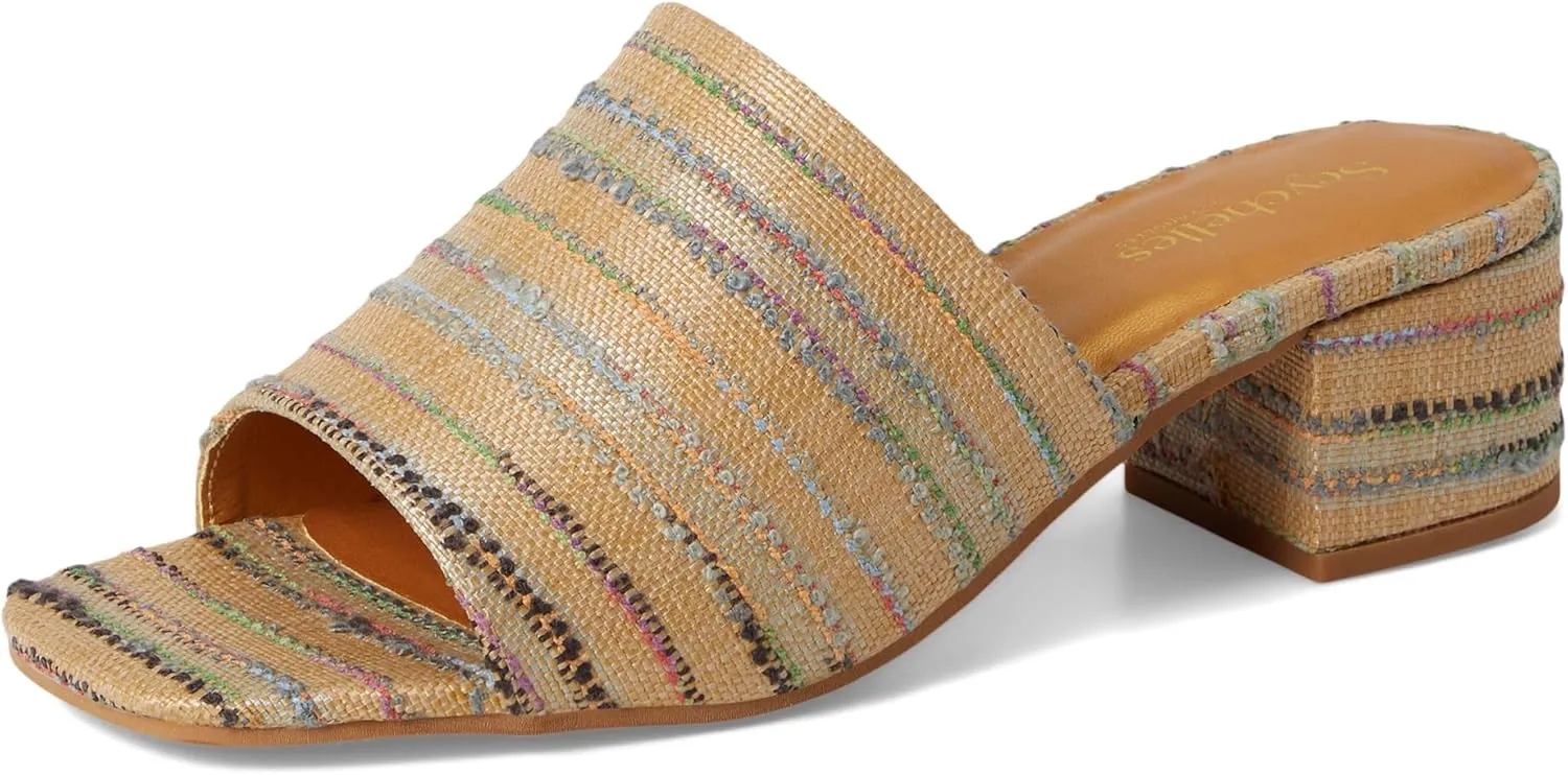 Seychelles Women's Pepper Stripe Raffia Slide Sandal