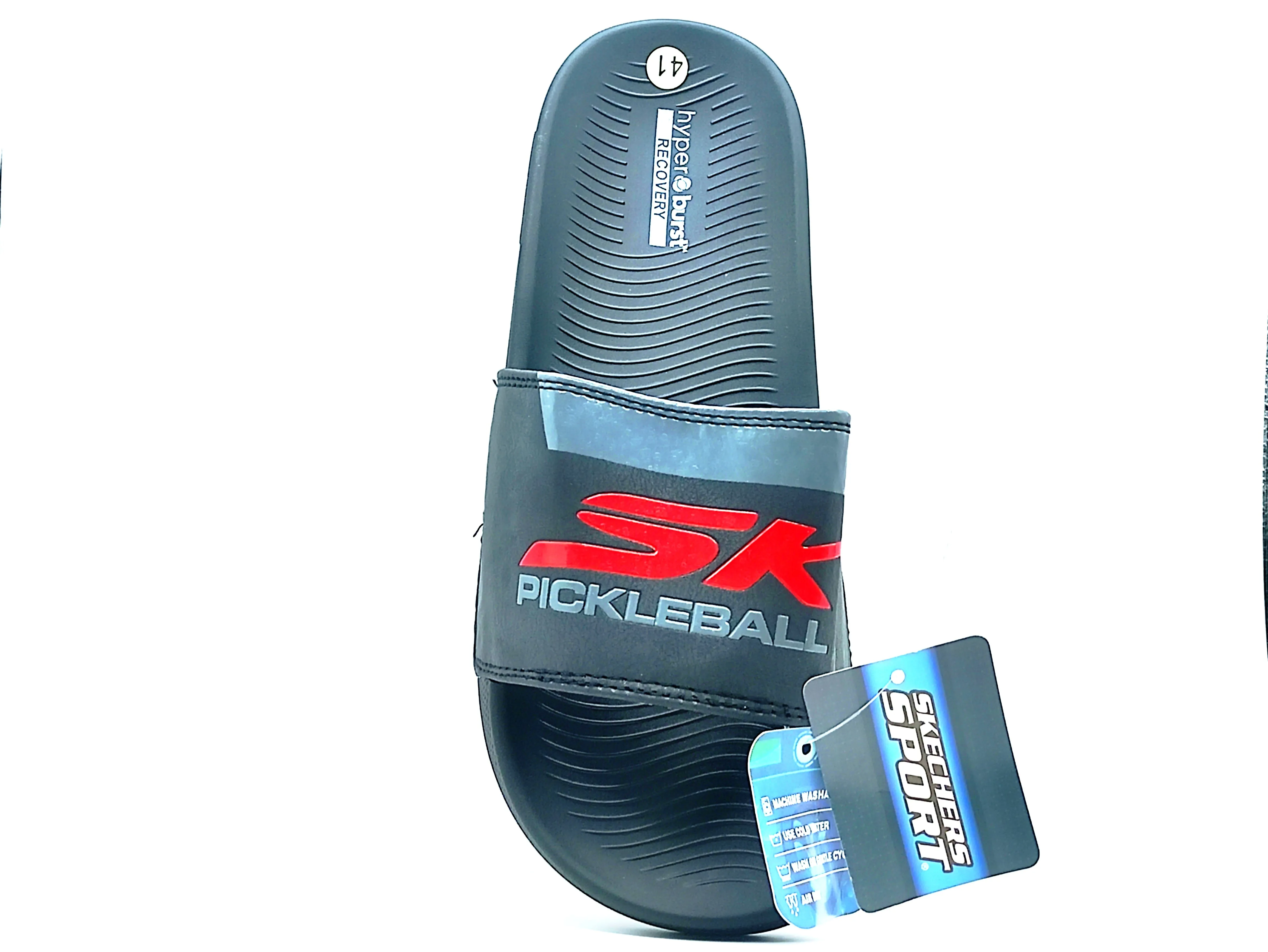 Skechers Hyper Burst Pickleball Slide  | Black & Red