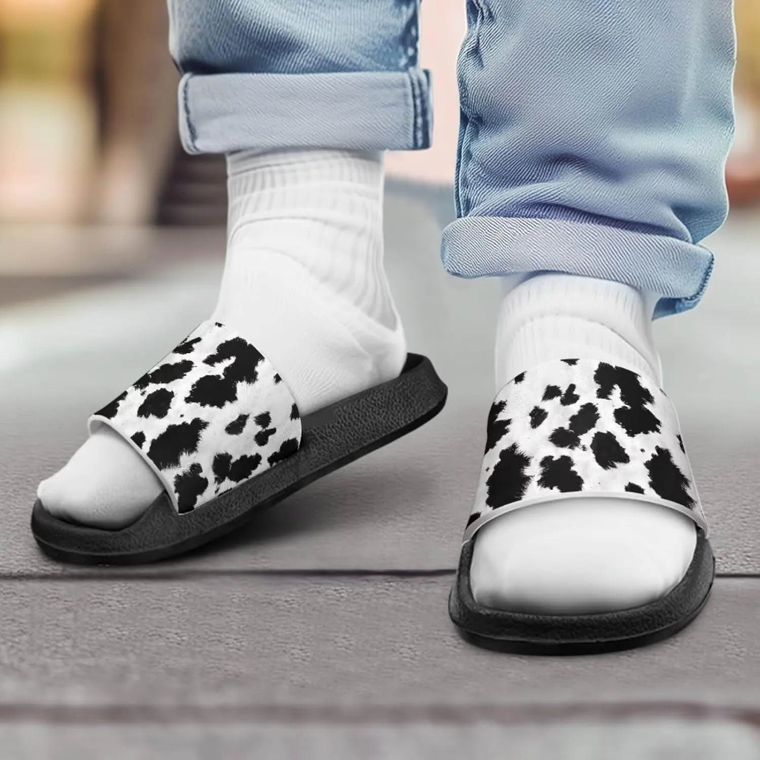 Slide Sandals for Unisex Child Soft Footbed Sandal Comfort Slip On Summer Slippers for Beach Pool