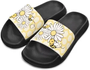 Slide Sandals for Unisex Child Soft Footbed Sandal Comfort Slip On Summer Slippers for Beach Pool