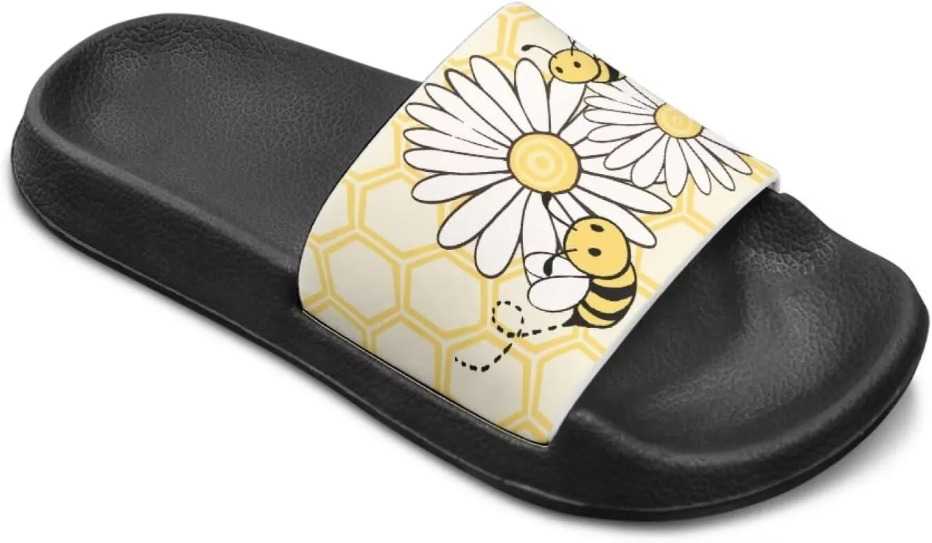 Slide Sandals for Unisex Child Soft Footbed Sandal Comfort Slip On Summer Slippers for Beach Pool