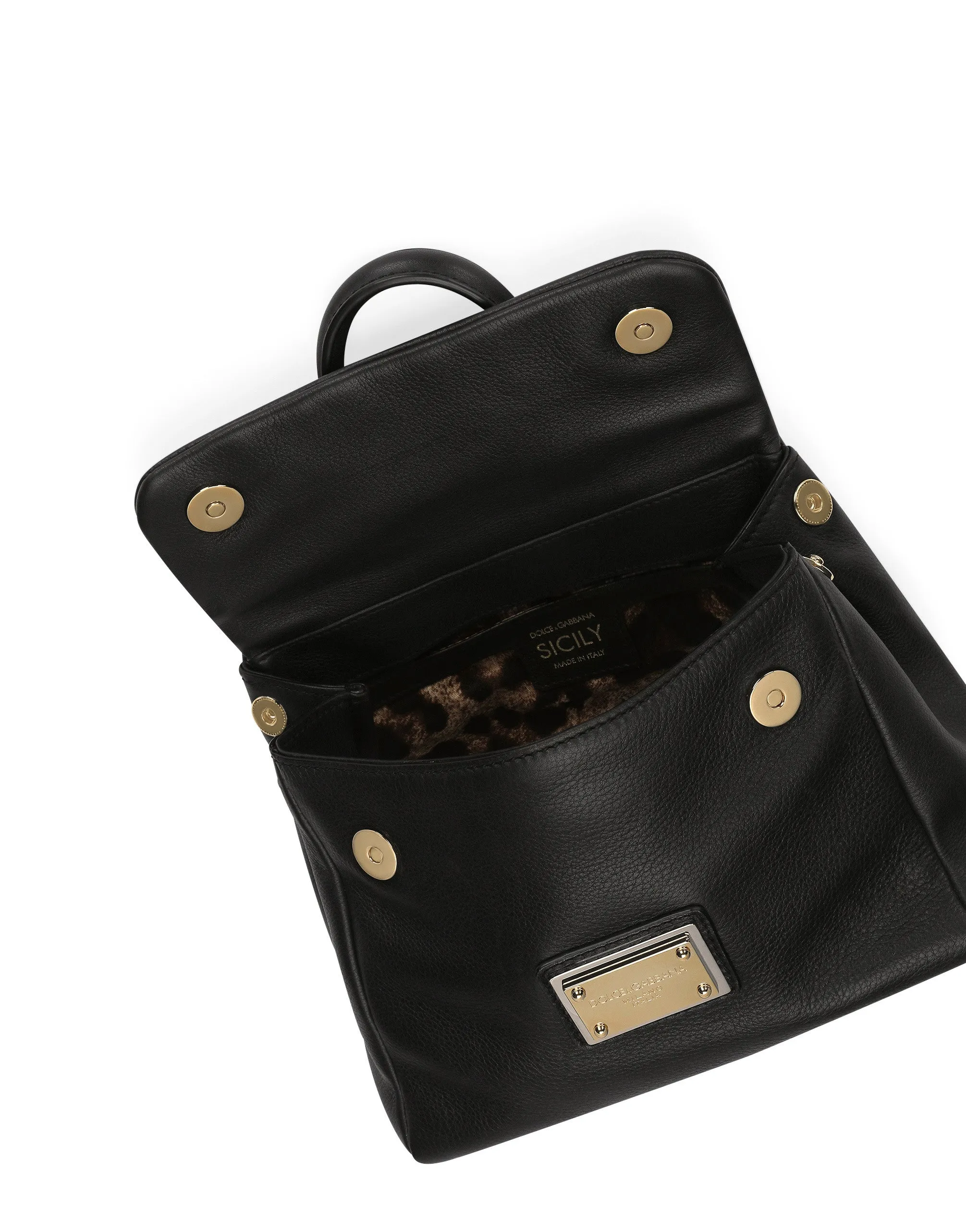 Small calfskin Sicily soft bag