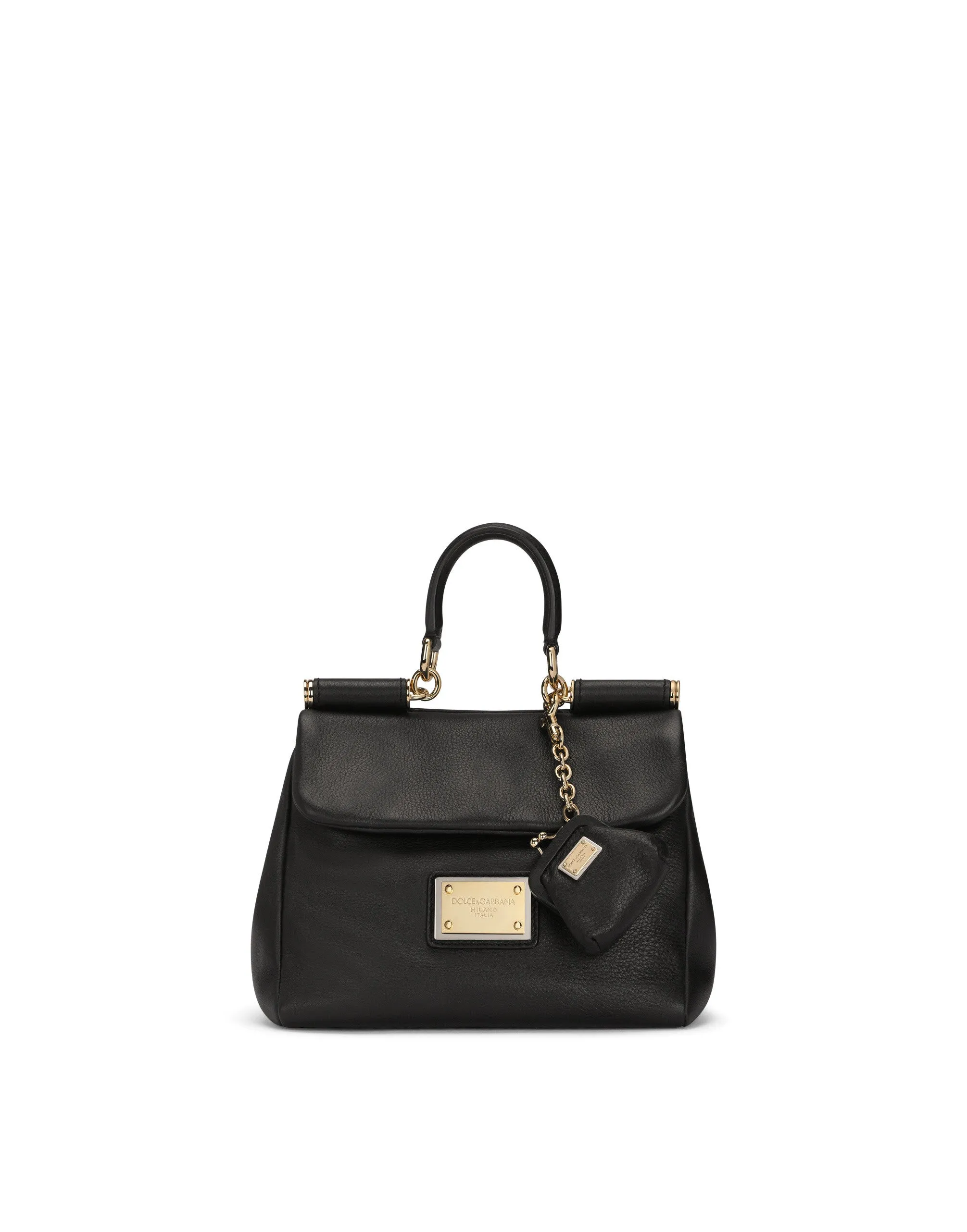 Small calfskin Sicily soft bag