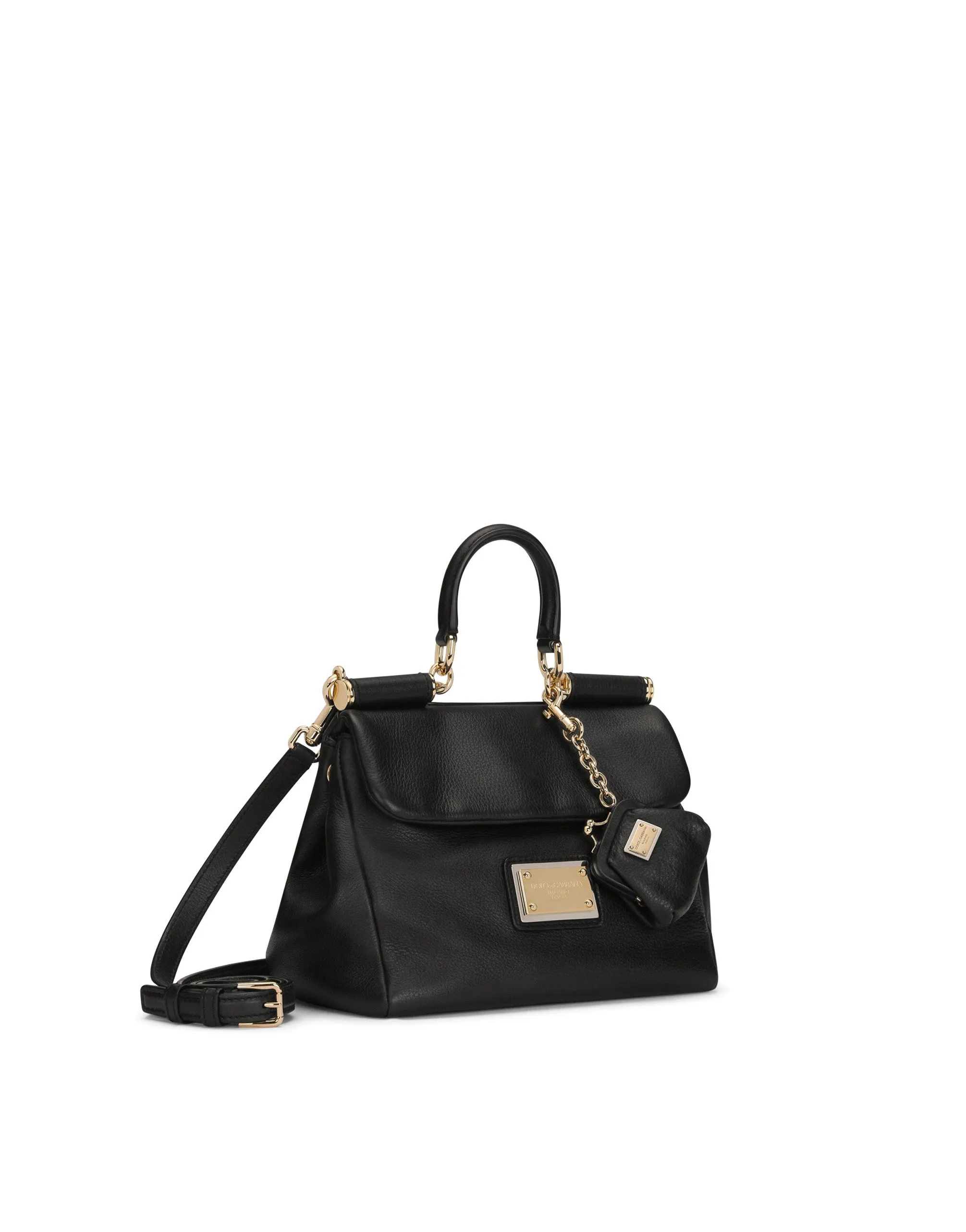 Small calfskin Sicily soft bag