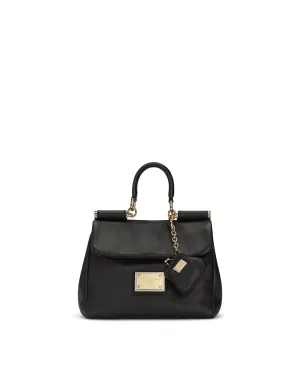 Small calfskin Sicily soft bag