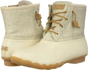 Sperry Women's Saltwater Emboss Wool Off White
