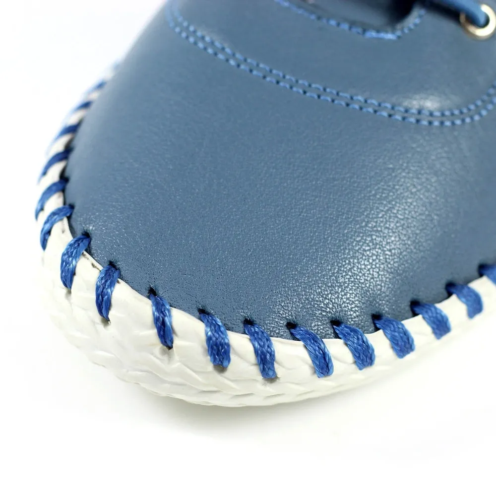 St Ives Mid Blue Plimsoll