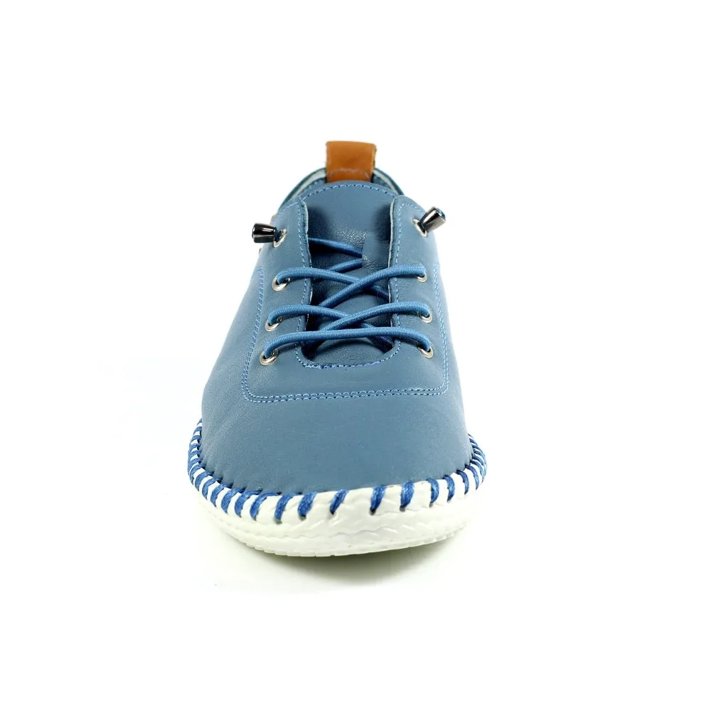 St Ives Mid Blue Plimsoll