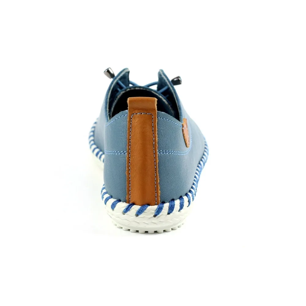 St Ives Mid Blue Plimsoll