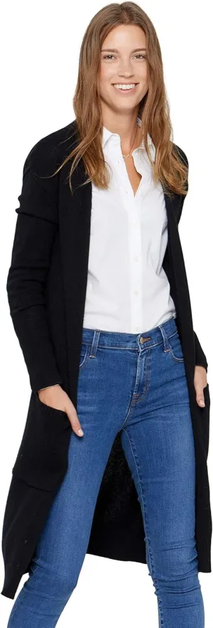 State Cashmere Long Sweater Cardigan Women 100% Pure Cashmere Cardigan with Pockets Cashmere Cardigans for Women