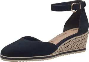 Tamaris Women's Wedge Pumps, Women's Heel Shoes, Touchit Footbed, navy, 8.5 Women