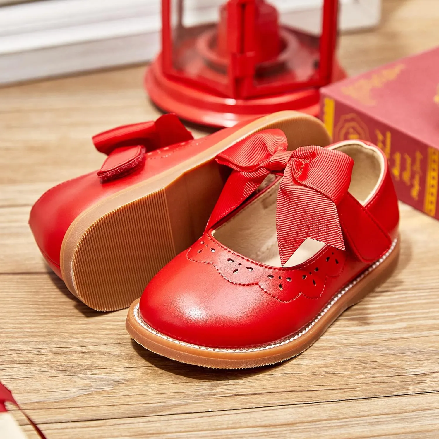 Todder Little Girls Oxford Shoes Mary Jane T-Strap School Uniform Party Dress Flat Shoes