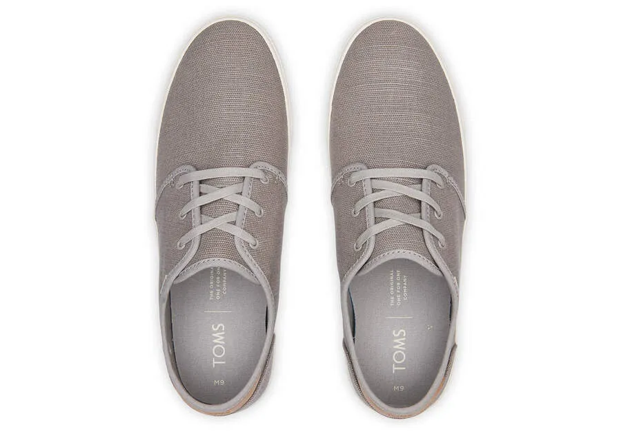 TOMS Mens Canvas Casual Sneakers Low Summer Shoes - Grey
