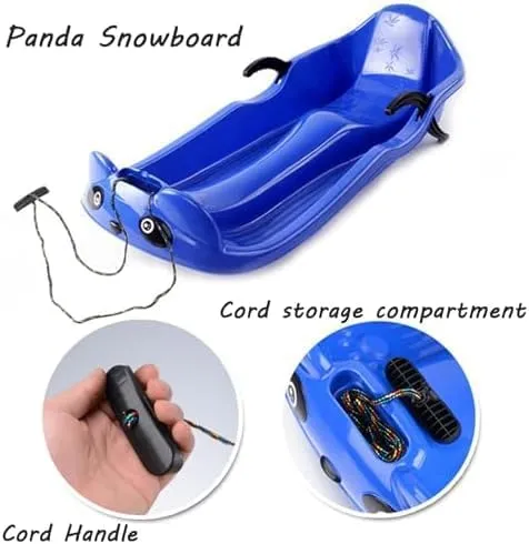 Two-Person, Two-Seater Thickened Sledges, Two-Handle Children's Sledges, Frost-Resistant and Wear-Resistant Sledges, Sledges with Pull Ropes