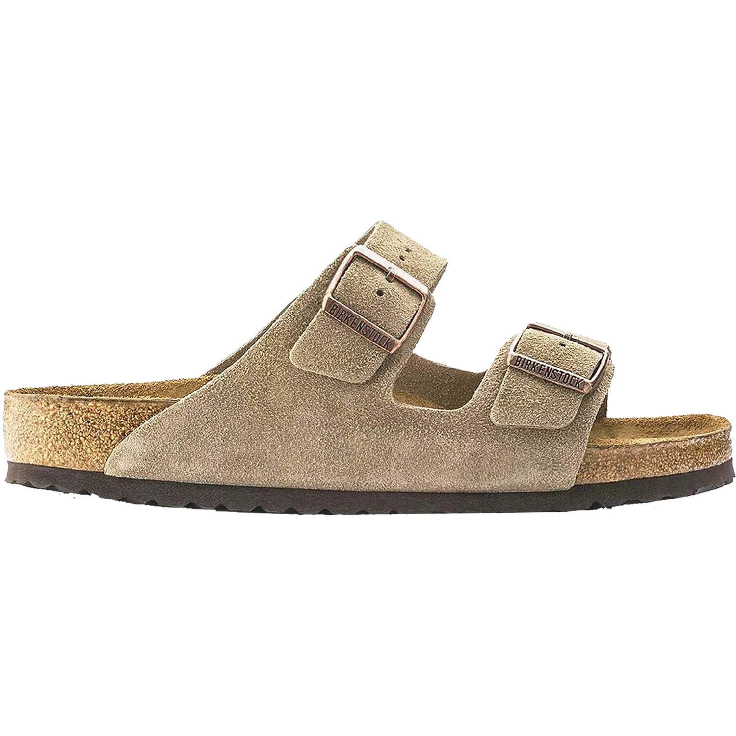 Unisex Birkenstock Arizona Soft Footbed Taupe Suede