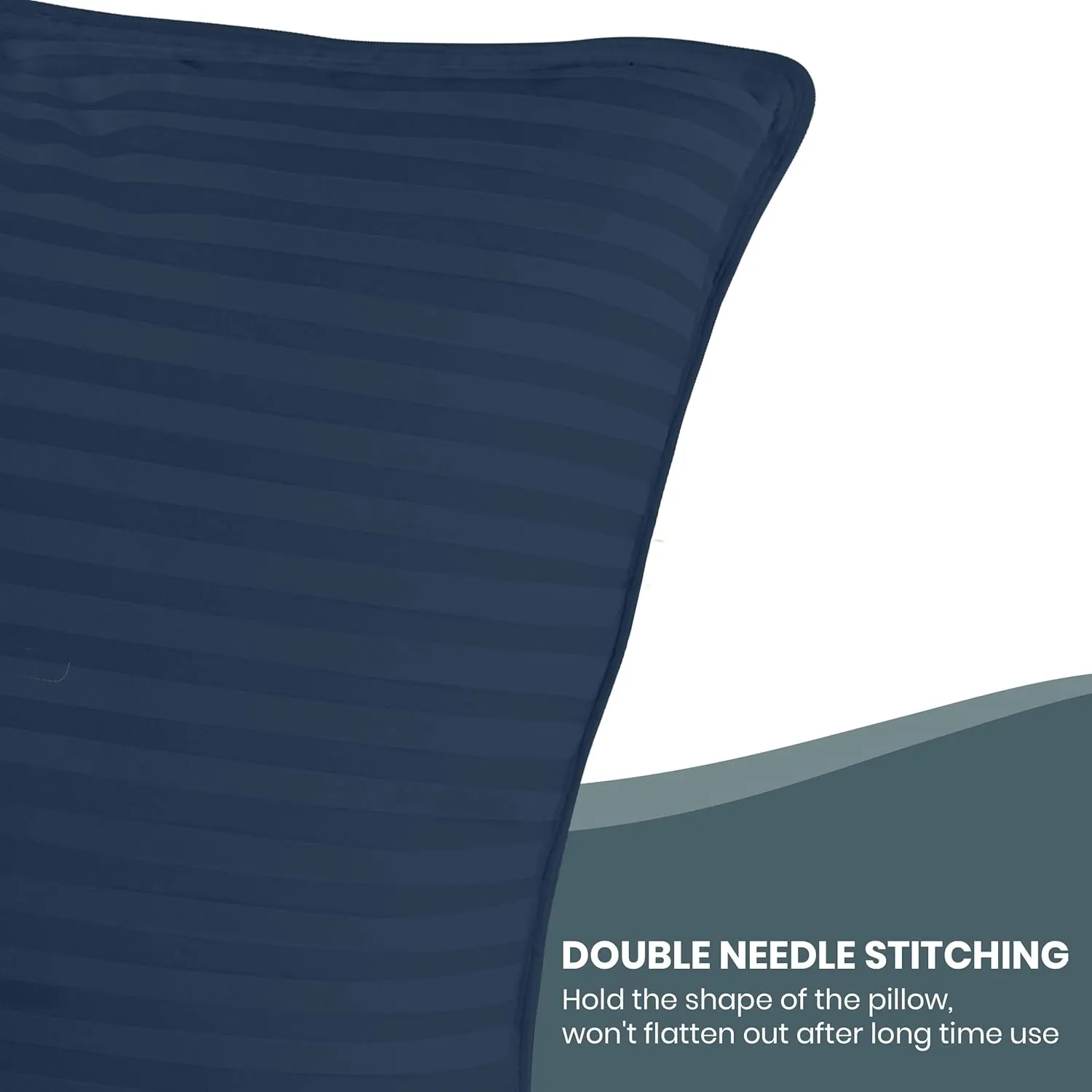 Utopia Bedding Bed Pillows for Sleeping Queen Size (Navy), Set of 2, Cooling Hotel Quality, for Back, Stomach or Side Sleepers