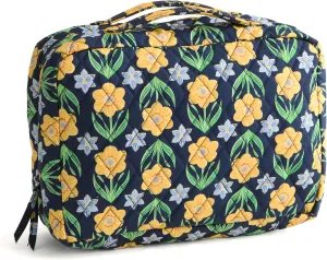 Vera Bradley Premium Cotton Lay Flat Travel Organizer, Daffodils