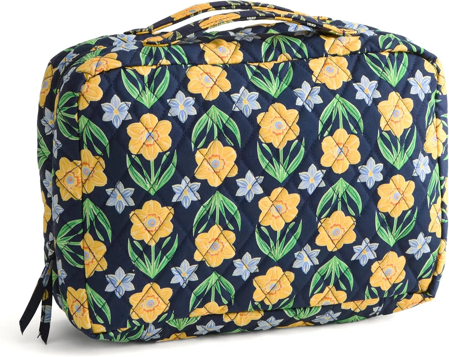 Vera Bradley Premium Cotton Lay Flat Travel Organizer, Daffodils