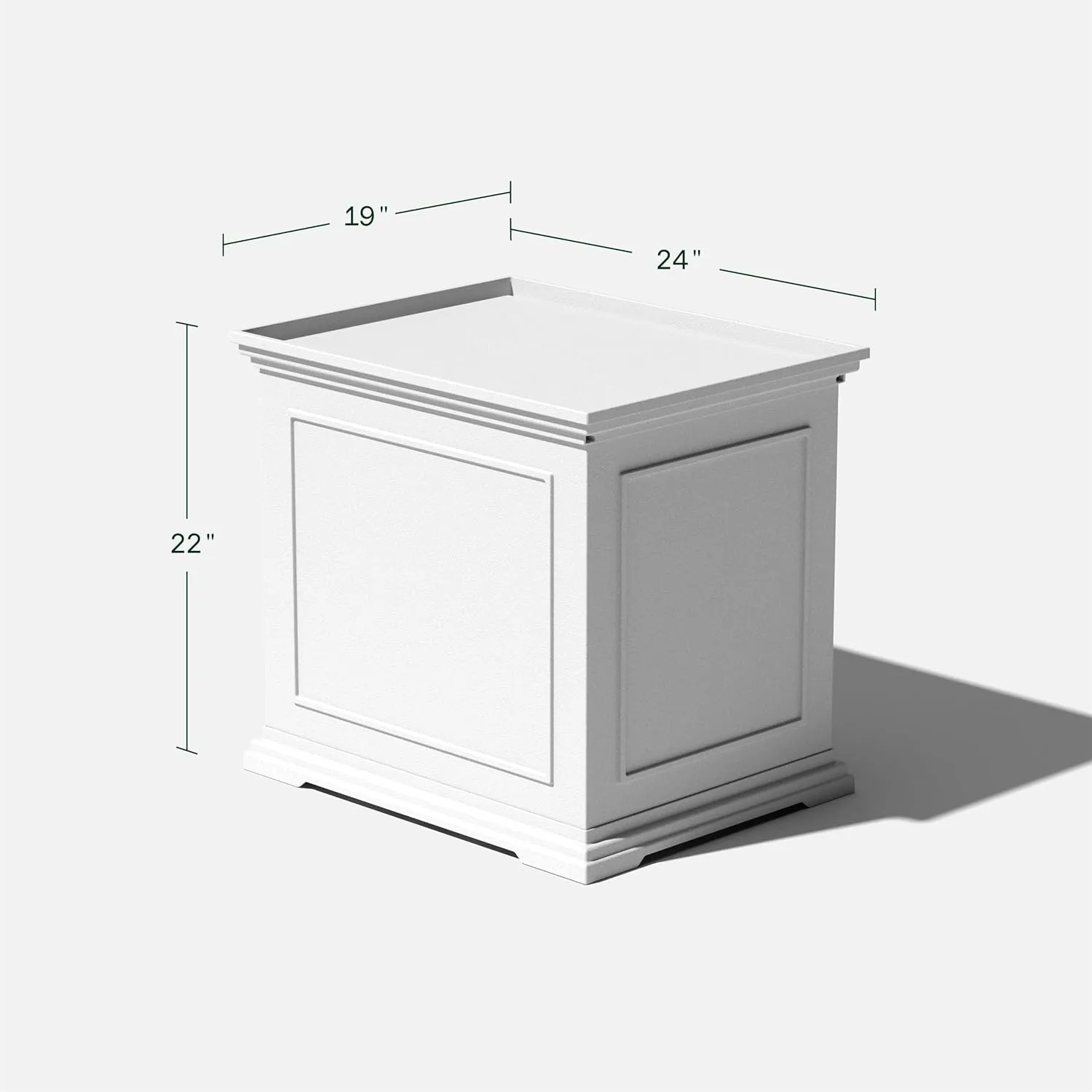 Veradek Brixton Tray Table - 2-in-1 Outdoor Side Table with Storage and Tray for Patio/Porch | Durable All-Weather Resistant | Classic & Functional