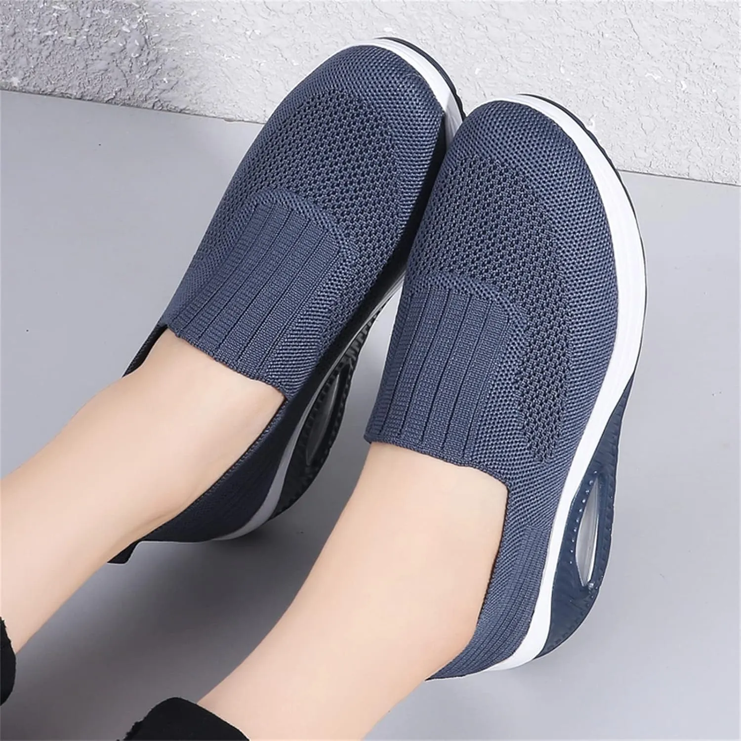 Veroders Women's Working Nurse Shoes Platform Walking Sneakers Wedges Orthotic