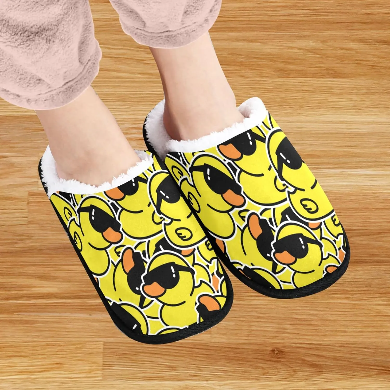 visesunny Women's Cozy Fuzzy Plush Fleece Slippers Soft Memory Foam Ladies House Shoes Warm Bedroom Flat Shoes Unisex Indoor Outdoor