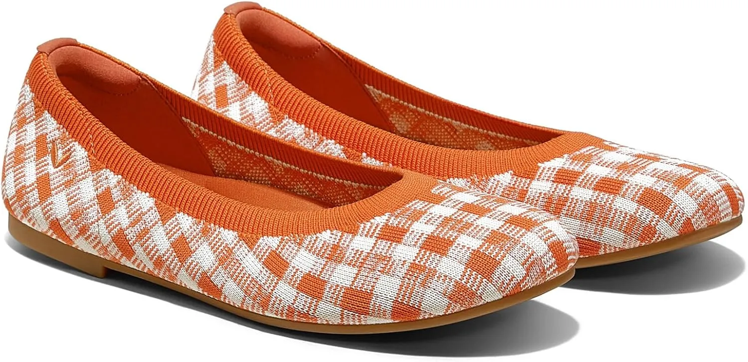 VIVAIA Round-Toe Flat (Claire) Women Comfortable Slip On Ballet Flats Ladies Leather Flats Shoes