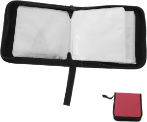 Wakauto Storage Bag Car Cases Handle Organizer Holder Portable Storage Boxes Storage Case Slot Disc Lightweight Wallet Binder Case Bag Travel Case Pouch