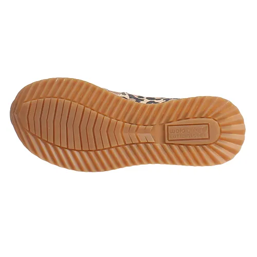 Waldlaufer Ladies Trainers - 752016 - Gold/Leopard