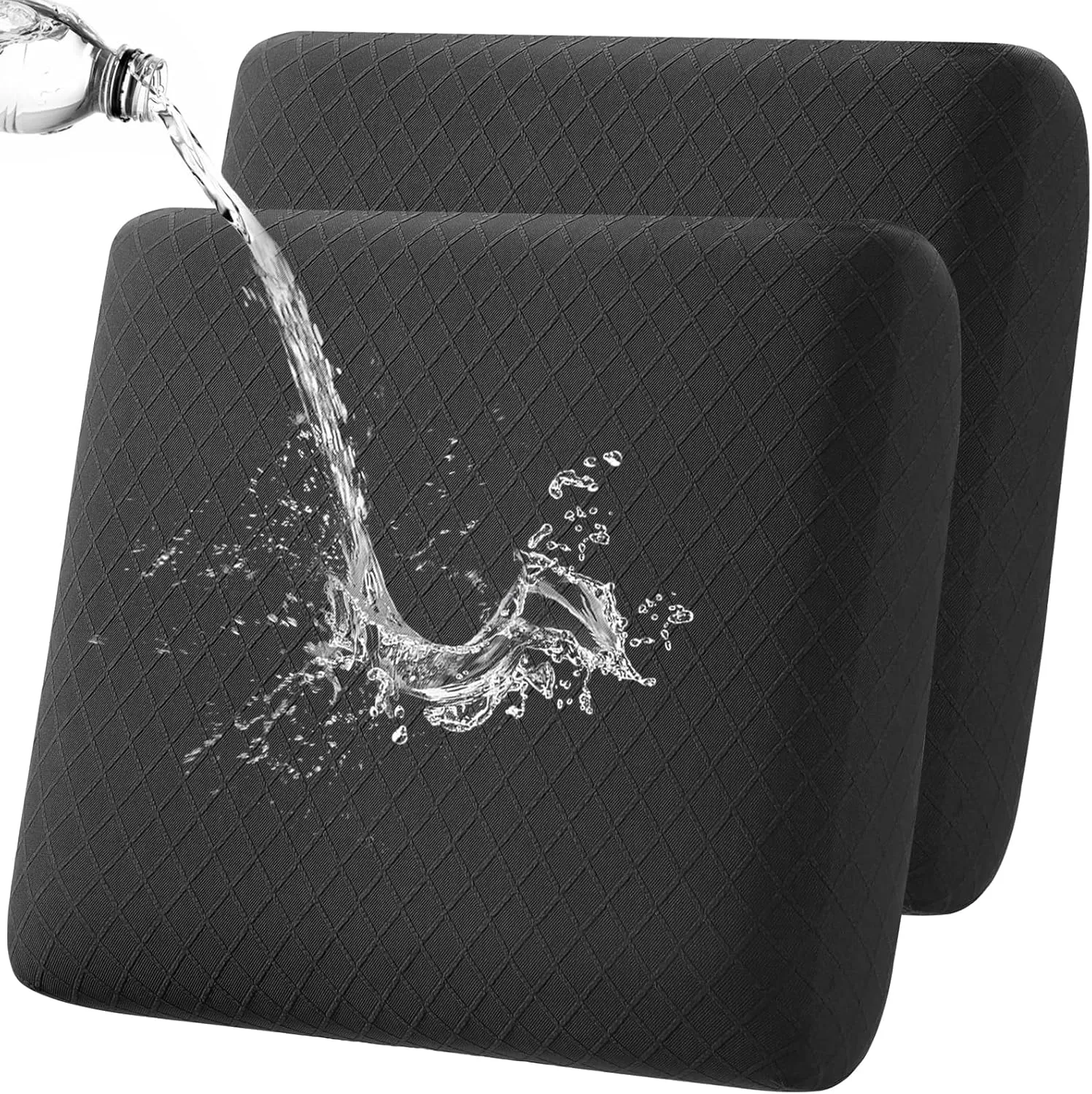 Waterproof Couch Cushion Covers, Stretch Individual Sofa Seat Cover for Cushion Couch, Replacement Cushion Slipcovers for Chair Loveseat Sofa Cushion Outdoor Patio Furniture Protector