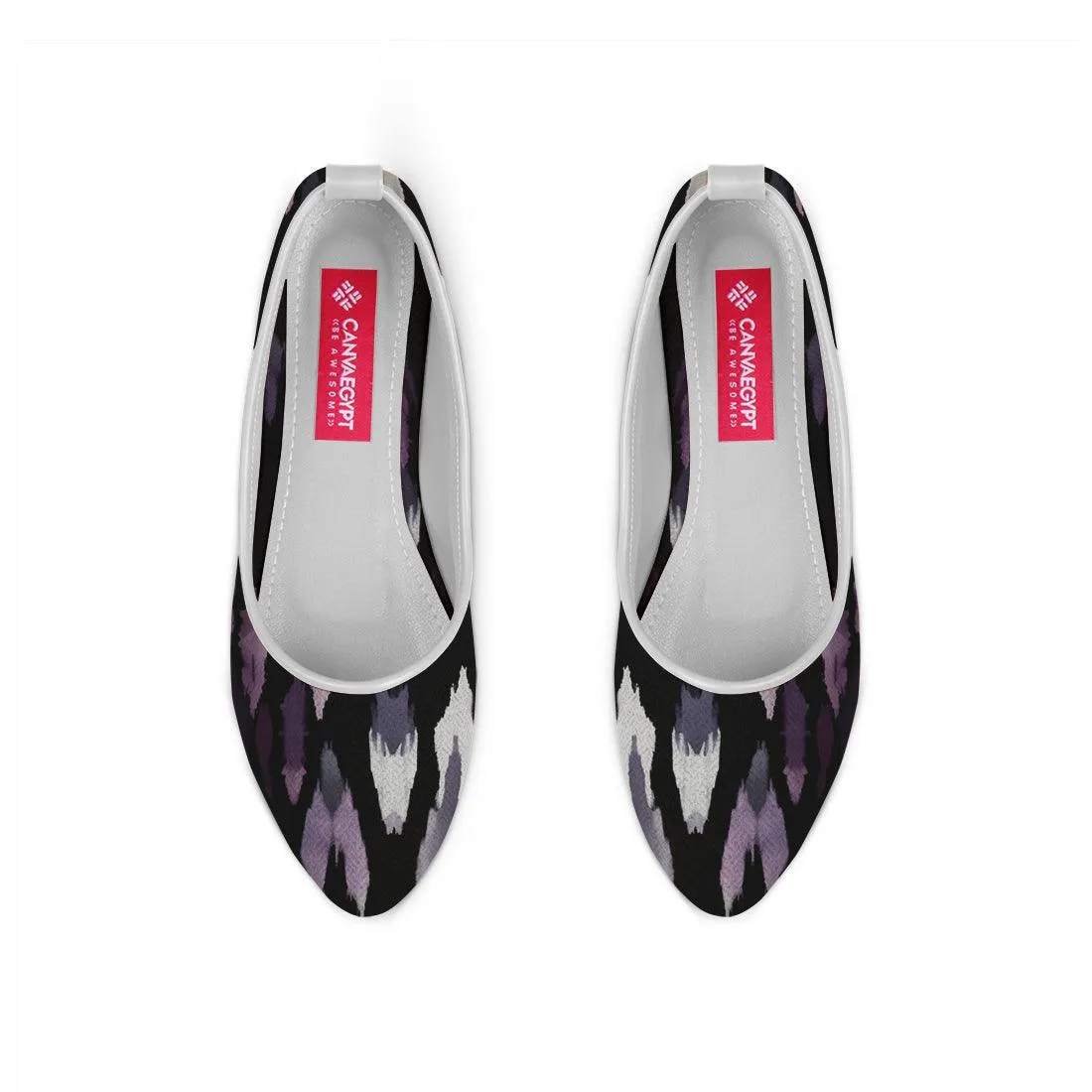 White Round Toe Shoe Blips