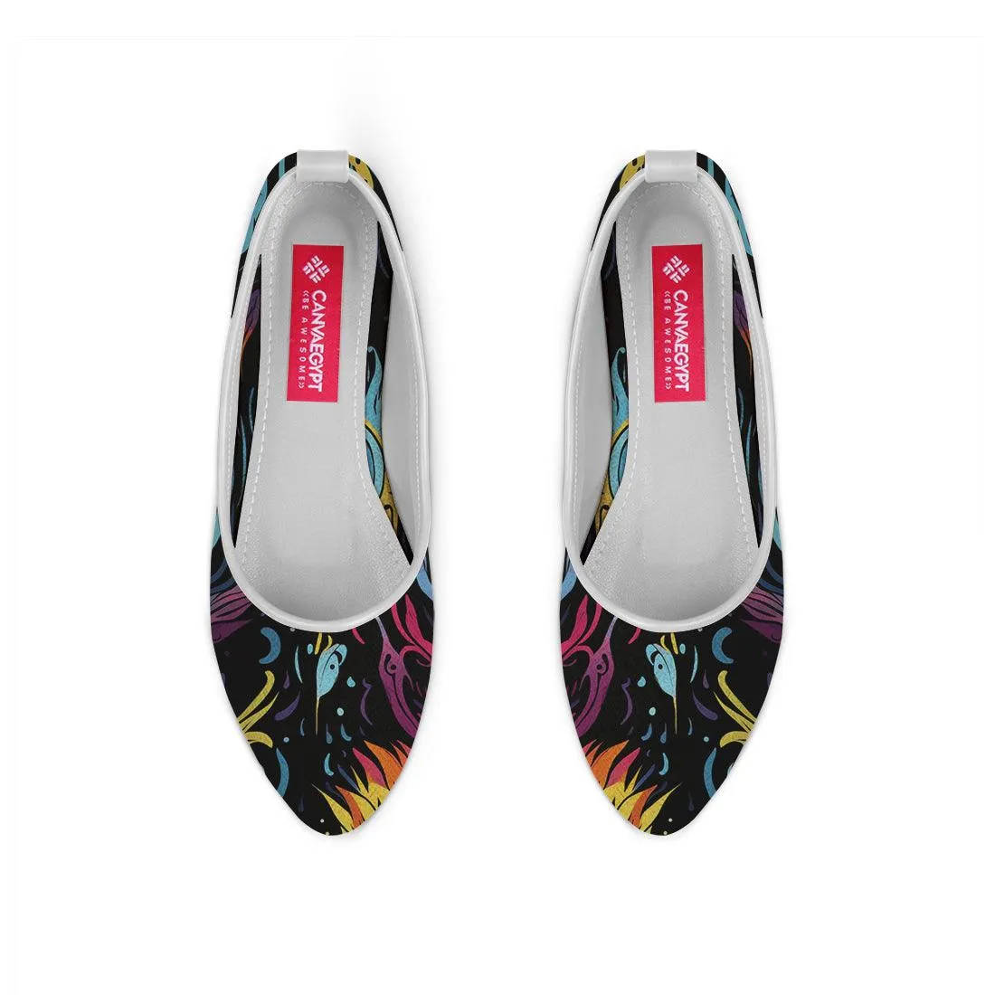 White Round Toe Shoe Dazzling