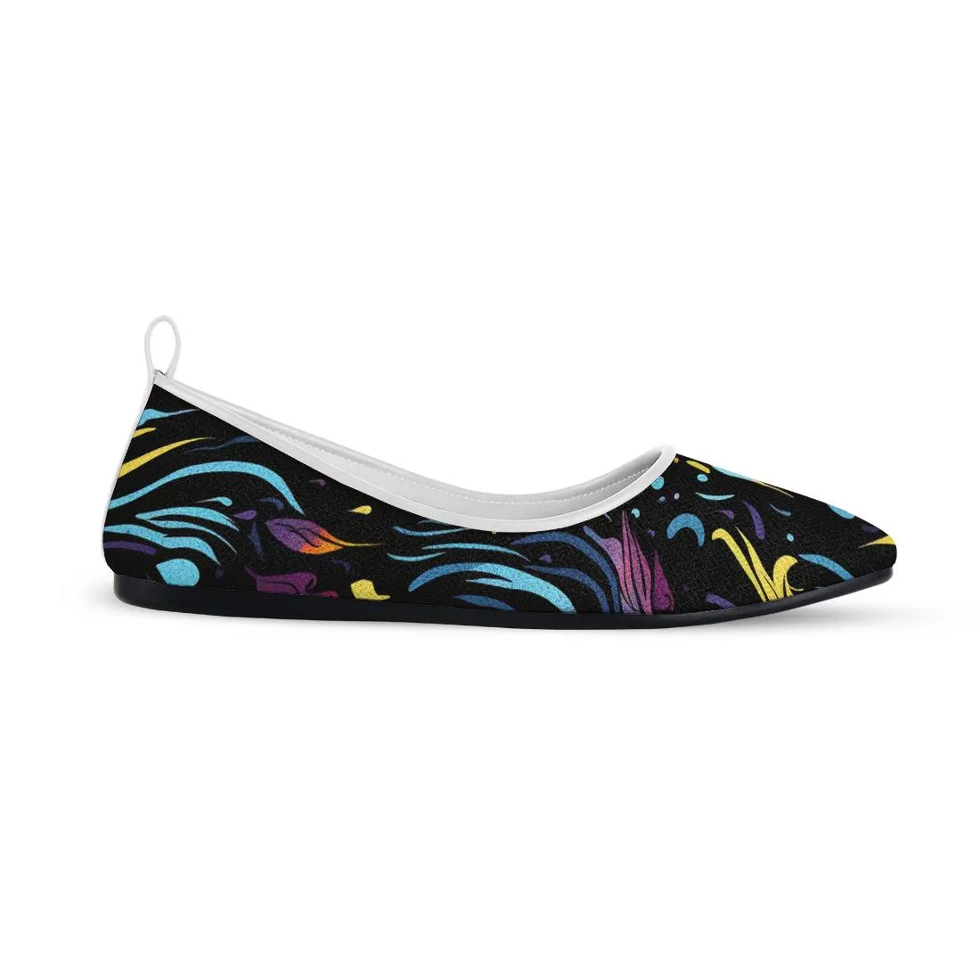 White Round Toe Shoe Dazzling