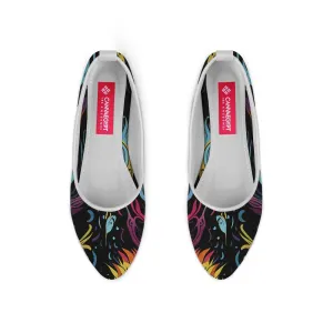 White Round Toe Shoe Dazzling