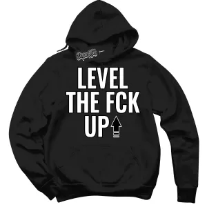 White Thunder 4s Sneaker Hoodie Level The Fck Up Graphic