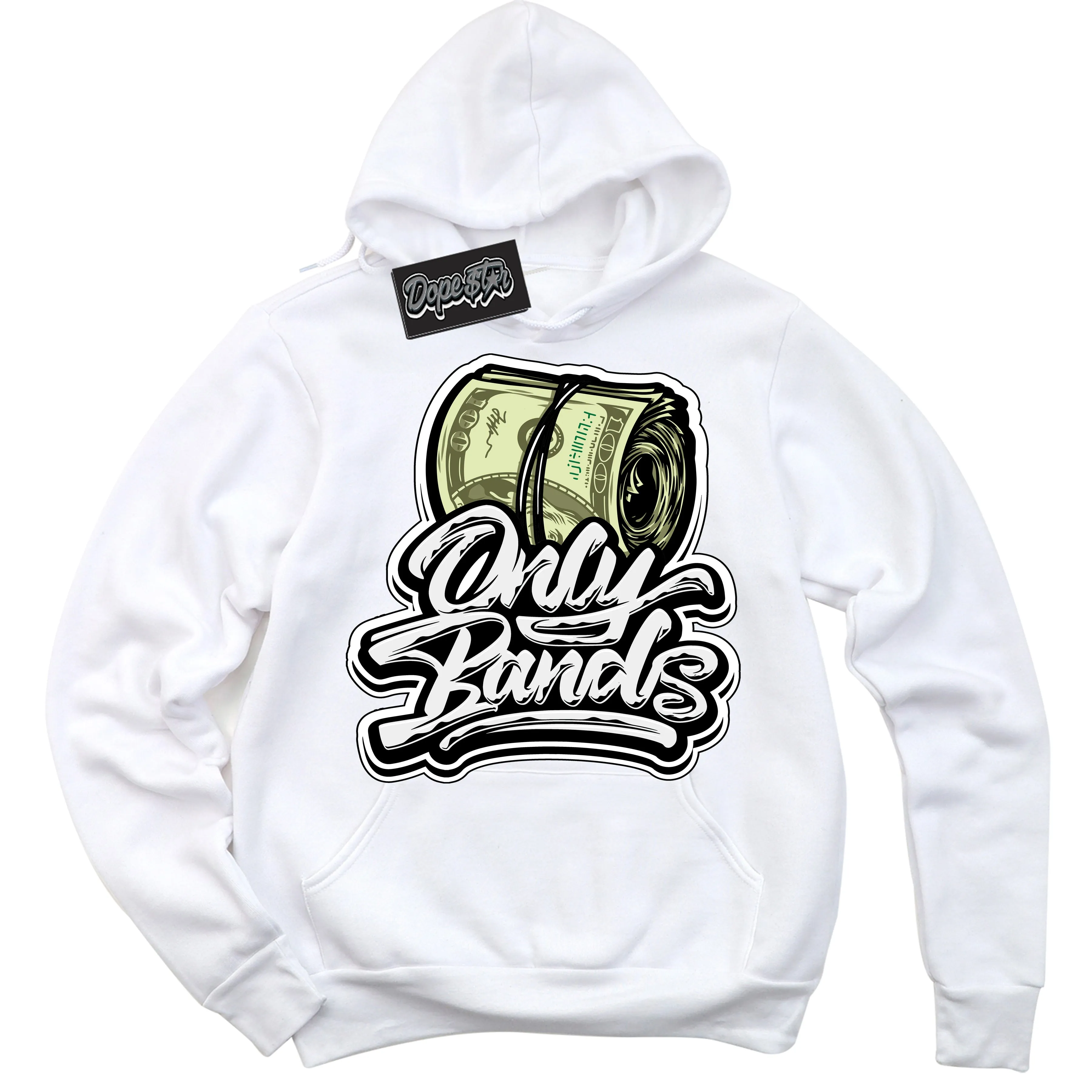 White Thunder 4s Sneaker Hoodie Only Bands Graphic