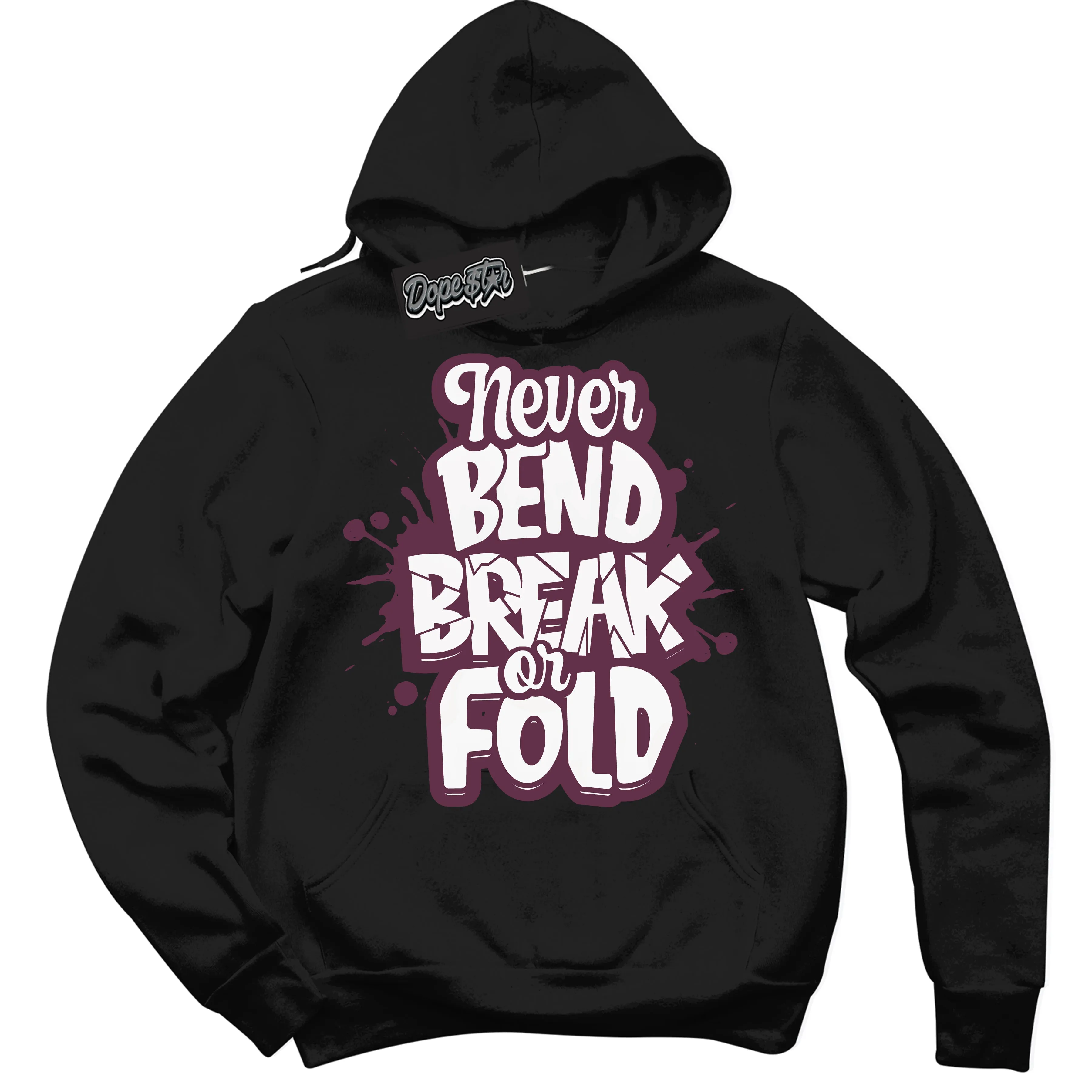 White Viotech Dunks Sneaker Hoodie Never Bend Break Or Fold Graphic