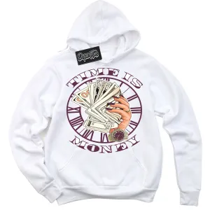 White Viotech Dunks Sneaker Hoodie Time Is Money Graphic