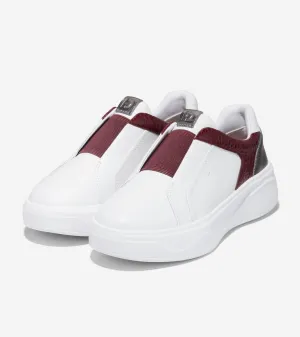 White/Bloodstone On Sneaker Running out fast Low Grandpro Top Shoes Cole Full product range Slip Haan Demi Optic