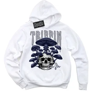 Wolf Grey Midnight Navy 1s Sneaker Hoodie Trippin Graphic