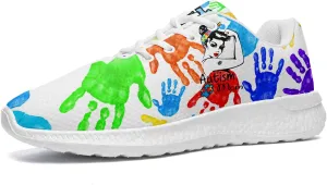 Women Casual Shoes,Autism Awareness Sneaker Slide On Comfort Lightweight Athletic Casual Tennis Gym Sneakers for Women