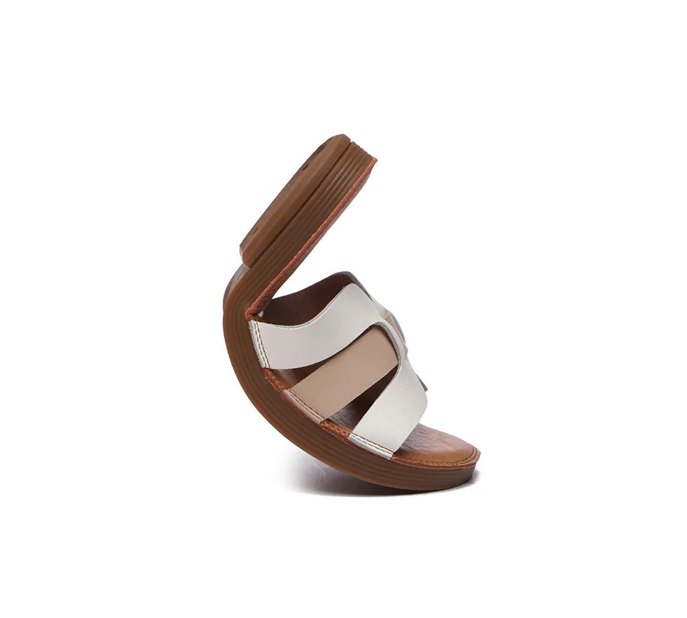Women Flat Slides Open Toe Woven Ultra Soft Sandals