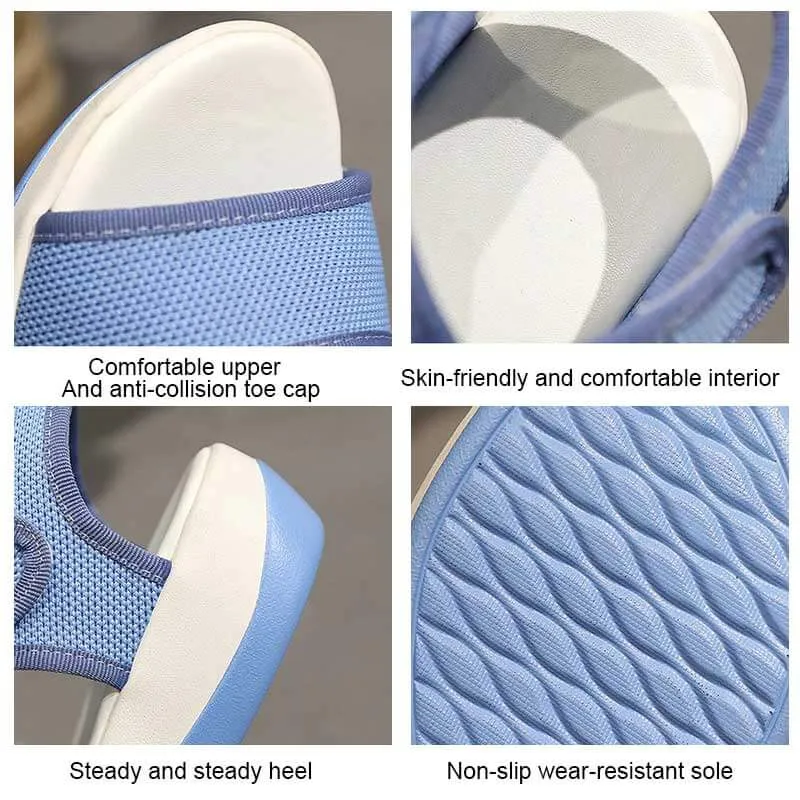 Women Sandals Breathable Flat Shoes Soft Mesh Summer Shoes