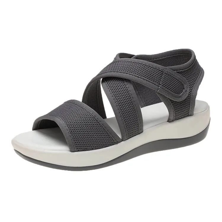 Women Sandals Breathable Flat Shoes Soft Mesh Summer Shoes