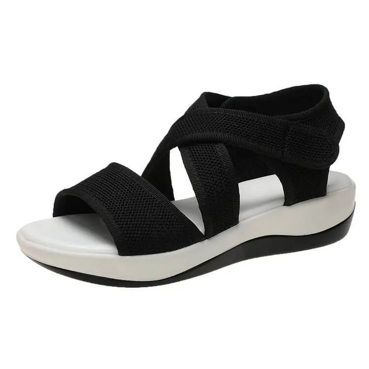 Women Sandals Breathable Flat Shoes Soft Mesh Summer Shoes
