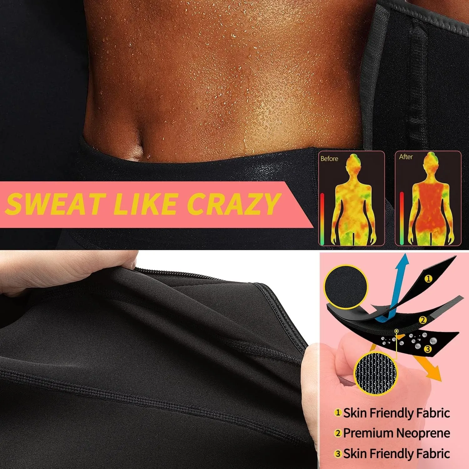Women Support for Back Band Waist Corset Cincher Sweat Compression Workout Shockproof Sauna Fitness Trainer Belt Price-conscious Neoprene