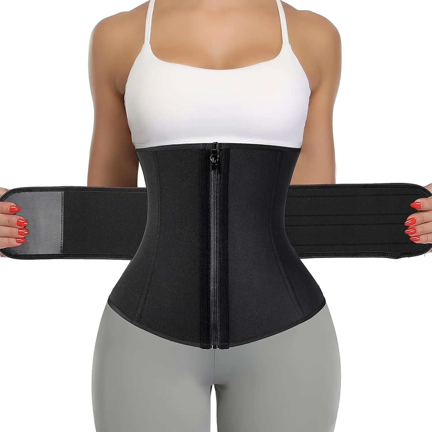 Women Support for Back Band Waist Corset Cincher Sweat Compression Workout Shockproof Sauna Fitness Trainer Belt Price-conscious Neoprene