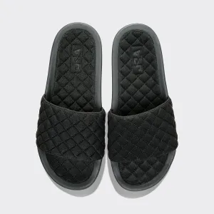 Women's | Vegan Suede Lusso Slide Black