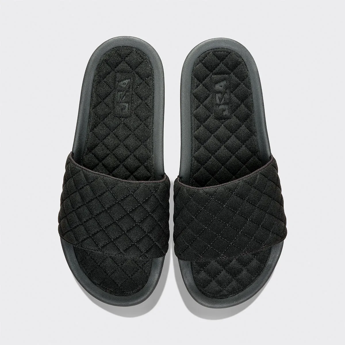 Women's | Vegan Suede Lusso Slide Black