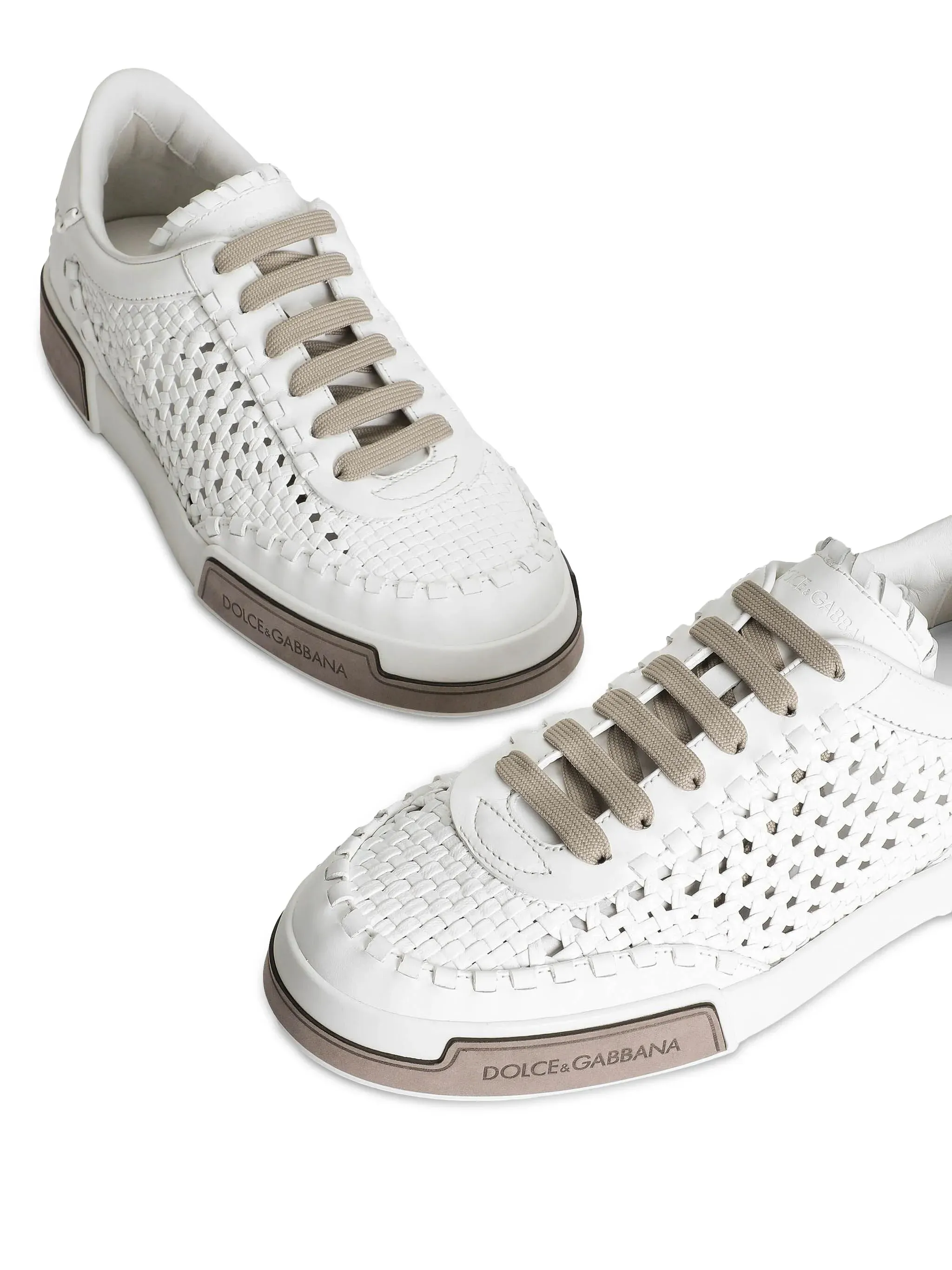 Woven Leather Sneakers